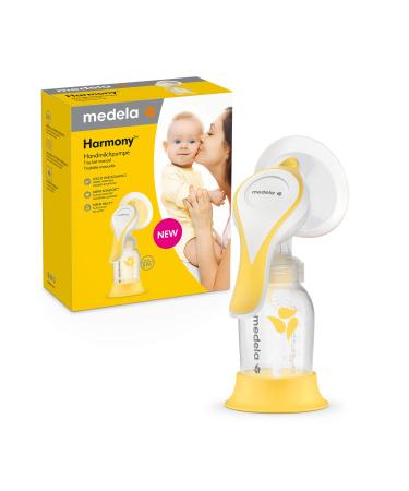 Medela Hand Milk Pump Harmony-Compact Swiss Design with Personal Fit Flex Breasthap and Medela 2-Phase Expression Technology 1 piece (1 SPACE) - Buy Online on GoSupps.com