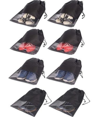 8 PCS Travel Shoe Bags Non-Woven Storage Organizer for Men and Women - Black - Buy Online on GoSupps.com