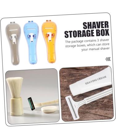 Buy Hapinary Razor Storage Box - 3 Boxes Organizer for Safety Razors & Electric Shavers | Premium Protection Etui for Men - Buy Online on GoSupps.com