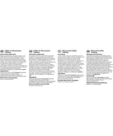 Glucosamine Sulphate 2KCl 1000mg | 360 Tablets Up to 1 Year Supply | Manufactured in The UK 180 count (Pack of 2) - Buy Online on GoSupps.com