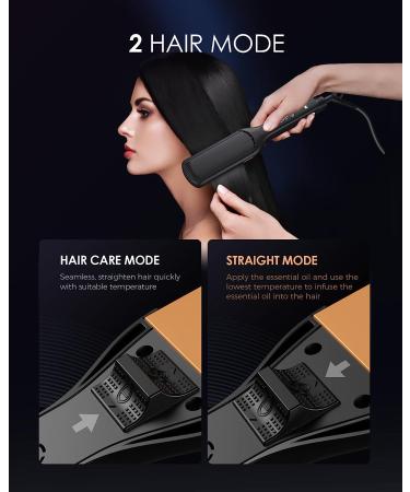 Elilier 2.20 Hair Straightener for Thick Hair | Extra Wide Flat Iron | Adjustable Temperature | Fast Heating | Ceramic Coated Panel - Buy Online on GoSupps.com
