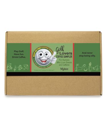 Sillybean Golf Lovers Coffee Gift Basket - 5 Fun Gourmet Coffee Flavors for Golfers | Fresh Roasted Beans with Golfing Names | Gift Box Included - Buy Online on GoSupps.com