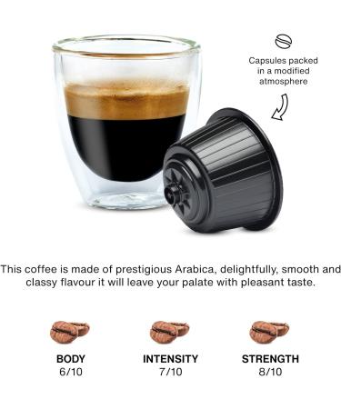 Italian Coffee capsules compatible with Nescafe Dolce Gusto machines Espresso pods (Arabica 64 Pods) - Buy Online on GoSupps.com