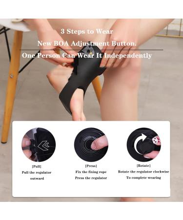Buy SFKLYU Drop Foot Orthosis & Ankle Brace for Sprains | Support for Volleyball Basketball & More - XL Style B Left - Buy Online on GoSupps.com