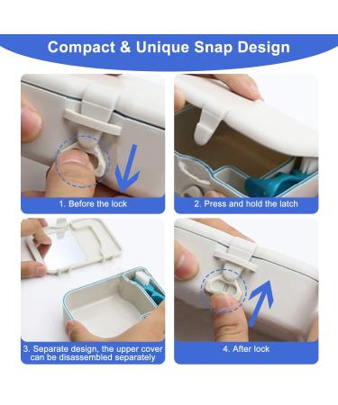 Denture Case with Cleaner Brush, Mirror & Retainer - Portable Travel Solution - Buy Online on GoSupps.com