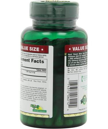 Nature's Bounty Red Yeast Rice 600 mg - 120 Capsules for Heart Health - Buy Online on GoSupps.com