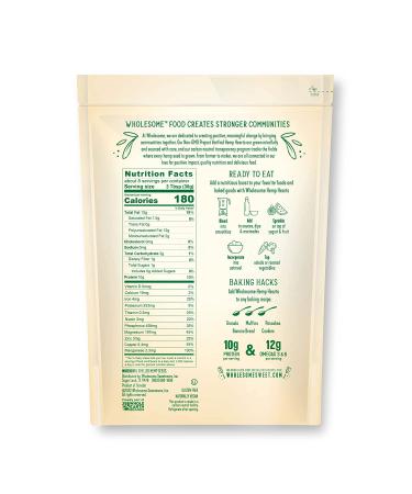 Wholesome Gluten-Free Hemp Hearts Shelled Seeds - 8oz Bag (Pack of 1) - Buy Online on GoSupps.com