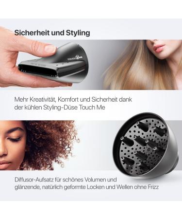 Valera Swiss Silent Jet 8600 Professional Hair Dryer - 2400W AC Motor 3 Heat Settings Ion Generator Platinum Colors - Buy Internationally - Buy Online on GoSupps.com