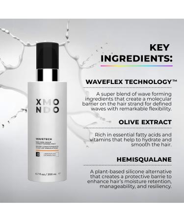 XMONDO Hair Wavetech NEXGEN Conditioning Mist | Vegan Formula with Waveflex Technology for Enhanced Waves Olive Extract and Hemisqualane to Retain Natural Shine & Strand Moisture 6.7 Fl Oz Wavetech NEX-GEN Wave Conditioning Mist - Buy Online on GoSupps.com