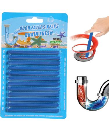 Drain Cleaner Sticks 12PCS Deodorizer And Drain Strips Drain Clog Remover Sticks Pipe Cleaning Sticks To Clean Sink Shower Bathtub Toilet Drain Odor - Buy Online on GoSupps.com