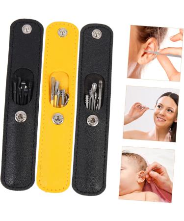 FRCOLOR 12 Sets Ear Pick Cleaner Kit - Stainless Steel Ear Wax Remover & Earpick Portable Assorted Colors - Buy Online on GoSupps.com