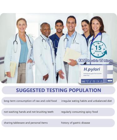 Helicobacter Pylori Home Test Kit - Fast Accurate Self-Test for H. Pylori - Results in 10-15 Minutes - Includes 2 Tests - International Shipping Available - Buy Online on GoSupps.com