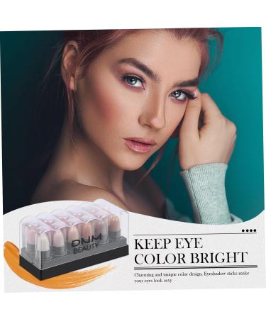 Healvian 1box 12 Shadow Box Girl Makeup Eyeshadow Pen Make up Matte Eyeshadow Suits Plastic - Buy Online on GoSupps.com