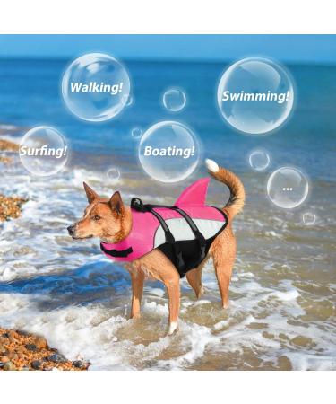 Alagirls Pink Dog Life Jacket Vest - Reflective Ideal for Kayaking & Swimming | Size S (Chest 40-50cm) - Buy Online on GoSupps.com