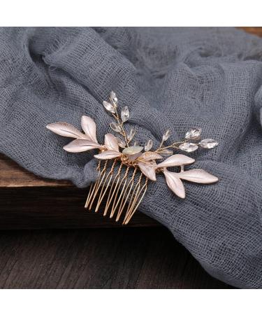 FRCOLOR Leaf Comb Wedding Tiara Bride Headpiece Rhinestone Hair Accessories Bride Wedding Hair Accessories Wedding Hairpin Bridal Headwear Headpieces Handmade Headwear Decor Hair Comb Abs - Buy Online on GoSupps.com