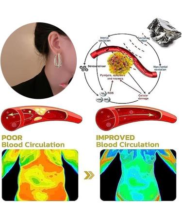 Lymphatic Drainage Oval Earrings for Women | Acupuncture Jewelry | Weight Loss Support - Buy Online on GoSupps.com