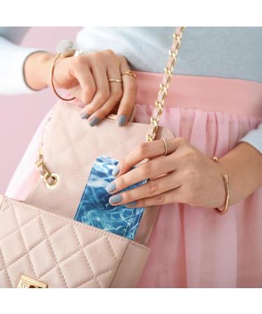 Travel Lipstick Organizer Case - Portable Makeup Bag with Mirror in Sea Water Blue | Summer Essentials L308T5MHQC - Buy Online on GoSupps.com