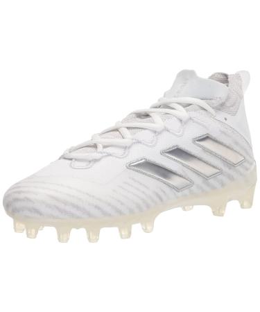 adidas Men's Freak Ultra 20 Football Shoe 8.5 White/Silver Metallic/Clear Grey