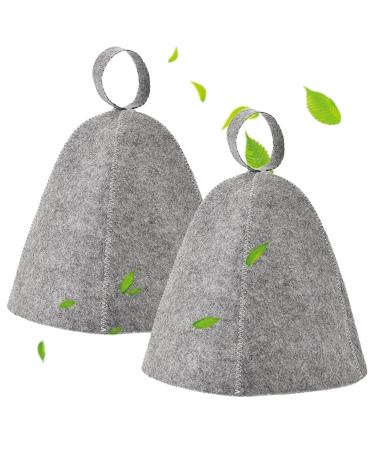 ZHONGTOU 2 pieces sauna hut sauna hat men sauna hat sauna felt cap.