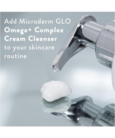 Microderm GLO Omega+ Complex Cream Facial Cleanser - Daily Face Wash & Makeup Remover for All Skin Types - Vegan & Paraben-Free - 6.7 Fl Oz - Buy Online on GoSupps.com
