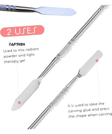 Double Ended Nail Polish Mixing Rod Ceramic Nail Polish Mix Stainless Steel for Manicure and Makeup 7.5 Inch - Buy Online on GoSupps.com