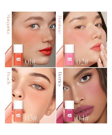 Long-Wearing Dewy Finish Liquid Cream Blush Stick for Cheeks - Natural-Looking & Breathable Formula - Advanced Makeup (02 Flamingo) - Buy Online on GoSupps.com