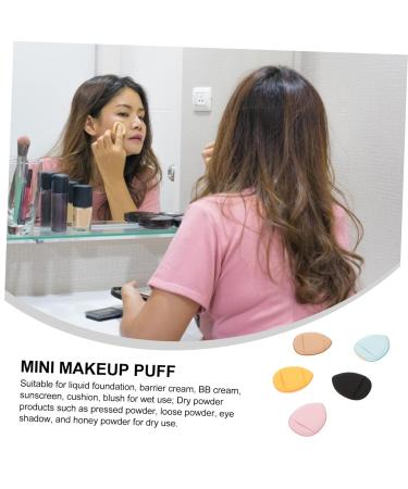 Buy 5pcs Finger Puff Cosmetic Applicator Set - Mini Makeup Sponges for Face & Powder | Hydrophilic Polyurethane Puffs | International Shipping Available - Buy Online on GoSupps.com