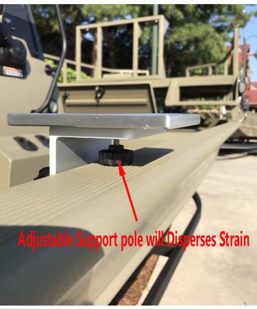 Brocraft Aluminum Downrigger Bracket for 90 Degree Boat Track Systems - Universal Fit for Lund, Versatrack, and Ranger Tracks (Gen 2) - Buy Online on GoSupps.com