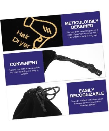 DOITOOL 4 Pcs Storage Bag Black Bags Canvas Travel Bag Hair Dryer Supplies Room Supplies Dedicated 36.5X26.5X1CMx2pcs Assorted Colorx2pcs - Buy Online on GoSupps.com