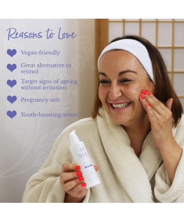 SBC Skincare Bakuchiol Smoothing Serum 100ml Anti-Ageing Face and Body Serum with Hyaluronic Acid and Rosehip Oil Gentle Vegan Friendly Retinol Alternative - Buy Online on GoSupps.com