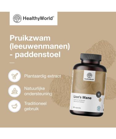 Be Healthy Group doo Monkey Head Mushroom 180 Capsules 500 mg extract in a ratio of 51 Hericium Erinaceus Brain Food Vegetable Capsules 3 month supply - Buy Online on GoSupps.com