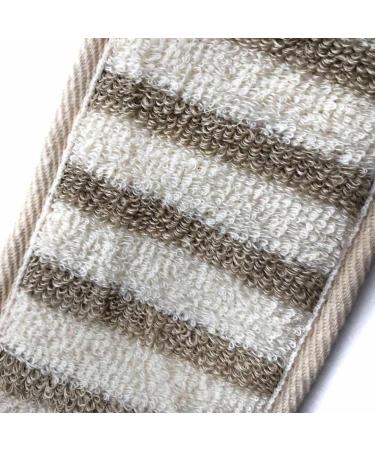 Exfoliating Body Wash Belt - Shower Scrubber for Men and Women - Natural Loofah Back Acne Cleaner - Buy Online on GoSupps.com