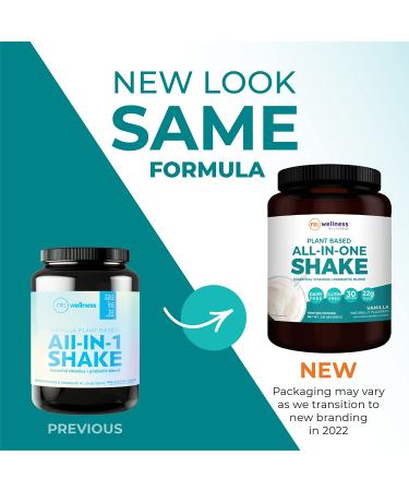 Reignite Wellness by JJ Virgin Vanilla Plant-Based All-in-One Shake - 22g Protein Powder with Vitamins, Minerals, Greens & Aminos - 15 Servings, 1.45 lbs - Buy Online on GoSupps.com