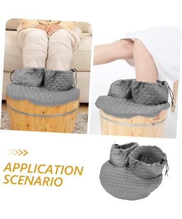 PLAFOPE Thermal Insulation Foot Bath Cover Foot Soak Bucket Cover Foot Basin Hood Foot Bucket Protectors Bucket Holder Foot Tub Cover Sauna Foot Bath Accessory Bucket Covers Bucket Sleeve - Buy Online on GoSupps.com