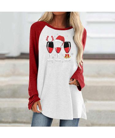 Christmas Plus Size Long Sleeve Tunic Top | Women's Cute Print Mini Dress | Black-2X-Large - Buy Online on GoSupps.com