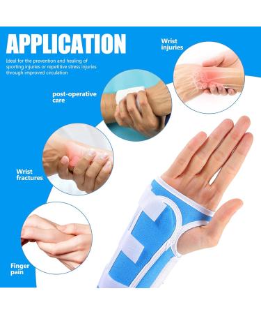 Strap Spica Support Brace - Thumb Splint Wrist Stabilizer Arm Support - Cloth Sports 17.5x17.5cm - Blue R | International Shipping Available - Buy Online on GoSupps.com