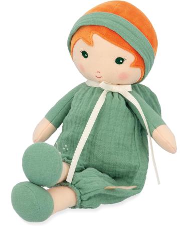 Kaloo Tendresse Olivia 32cm Rag Doll in Muslin Dungarees | Customisable Gift Box | Ages 0 - Buy Online on GoSupps.com