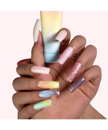 Makartt Glitter Poly Nail Gel Kit - EBEROUGE Set | 12 Glitter Colors, Builder Gel, Fall Gift, All-in-one Kit for Beginner Nail Techs - Buy Online on GoSupps.com