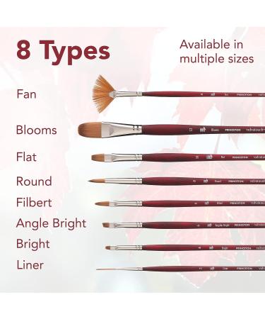 Princeton Velvetouch Filbert Brush Size 10 - Long Handle Professional Artist Brush for Acrylic & Oil - Mixed Media Brushes - Buy Online on GoSupps.com