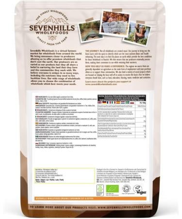 Sevenhills Wholefoods Organic Dried Cardamom Cut & Sifted Pods & Seeds 100g - Tea Infusion & Food Ingredient - Buy Online on GoSupps.com