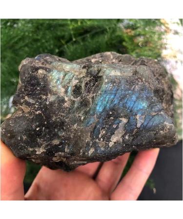 Natural Crystal Rough Natural and Beautiful Labrador Crystal Raw Stone Rough Aura 1pc 650-750g Household - Buy Online on GoSupps.com