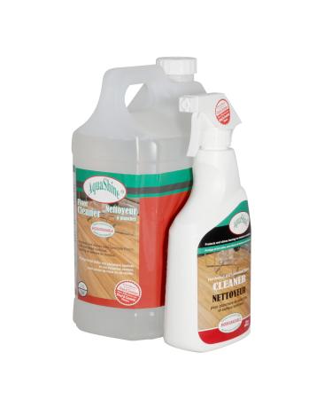 SamaN Aquashine cleaner 4 + 1 Ready to Use Cleaner for Varnished Hardwood Laminated & Hard Floor Surfaces 44204 800 ml + 3 75L