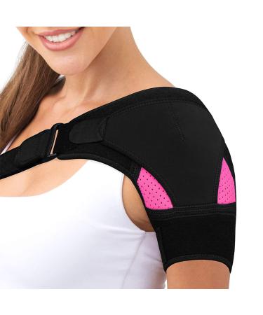 Shoulder bandage for women adjustable double support on the shoulder joint neoprene shoulder support shoulder support bandage for injury prevention recovery sports injuries
