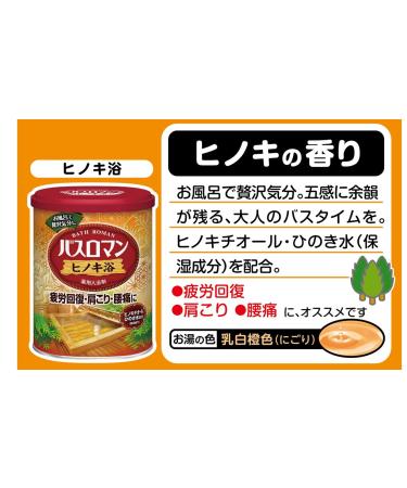 Buy Bath Roman Japanese Cypress (Hinoki) Bath Salts - 650g | Authentic Japan Import | Soothing & Relaxing Bath Experience - Buy Online on GoSupps.com