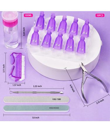 IKOCO Gel Nail Polish Remover Kit with Clips, Cotton Pads, Cuticle Trimmer & Pusher, and Nail Files Polish Removal Set - Buy Online on GoSupps.com