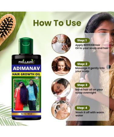 Buy Adivasi Herbal Hair Oil - Ayurvedic Hair Care for Growth & Shine | International Shipping Available - Buy Online on GoSupps.com