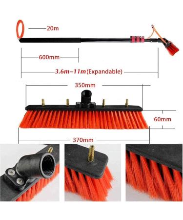 Water Fed Pole Kit Window Cleaning Brush Window Washing Kit with Extended Handle 3.6-10.8M and Water Extension Pole for Window Cleaning Photovoltaic Panel Cleaning Trucks 7.2M/24FT - Buy Online on GoSupps.com
