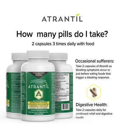Atrantil: IBS Bloating Abdominal Discomfort Change in Bowel Habits and Powerful Polyphenols for Everyday Digestive Health 90 count - Buy Online on GoSupps.com