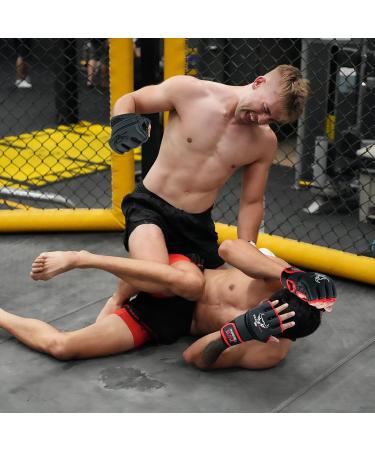 Beastrage MMA Gloves for Men & Women | Vegan Leather Ventilated Palm Ideal for Grappling Sparring Muay Thai Kickboxing & Boxing | International Shipping Available - Buy Online on GoSupps.com