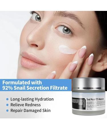 92% Snail Mucin Moisturizing Cream Daily Facial Moisturizer Facial Moisturizing Repair Gel Cream Snail Mucin Cream (1 Bottle) - Buy Online on GoSupps.com